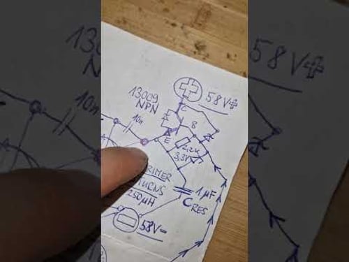 SELF RESONANCE L-C , HIGH SIDE SWITCHING JOULE THIEF, LOOP BACK HARMONIC RES.