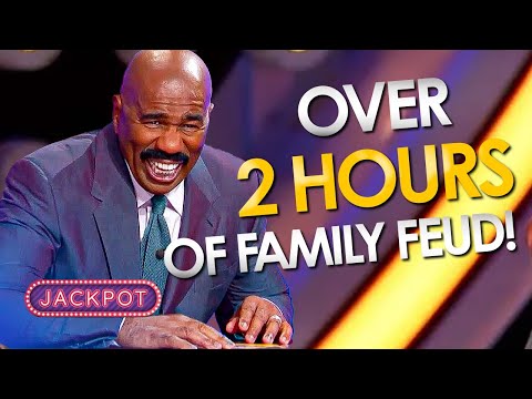 Over TWO HOURS Of The Funniest Moments On FAMILY FEUD USA With Steve Harvey!