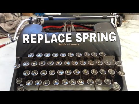 Smith Corona Typewriter Main Spring Rewound Repaired Replaced