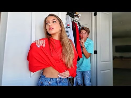 I Spent the Night in my Crush's House & She had No Idea... (24 Hour Challenge)