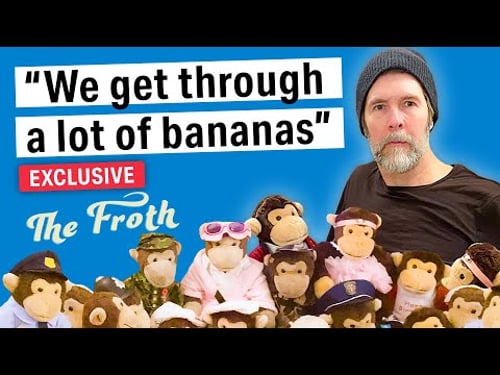 Rhod Gilbert In Amongst A Mind-Blowing Monkey Collection | The Froth