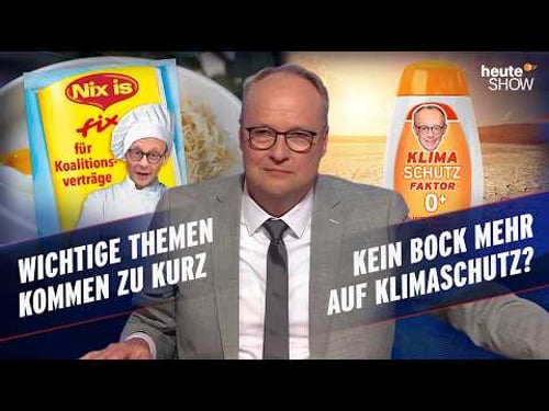 Kaum Substanz? Das steht WIRKLICH im schwarz-roten Koalitionsvertrag | heute-show vom 25.04.2025