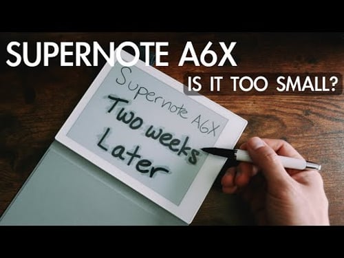Supernote A6X - Two Weeks Later (Is the A6X Too Small?)