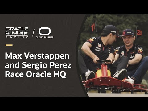 Max Verstappen and Sergio Perez | High-speed Oracle tour