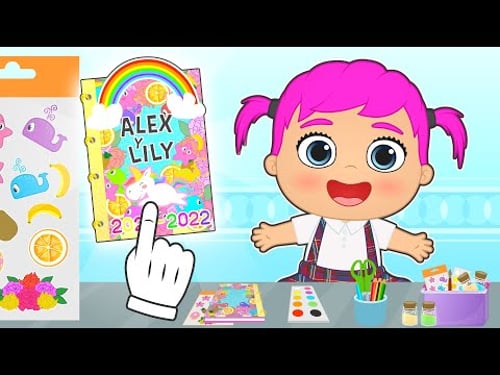 BABIES ALEX AND LILY ๐ How to decorate a student planner