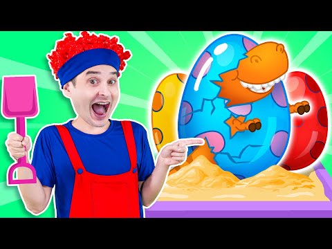 Let's Count with Dino Eggs – Animal Counting Fun! 🦖🥚🎶 | Funny Kids Songs & Nursery Rhymes