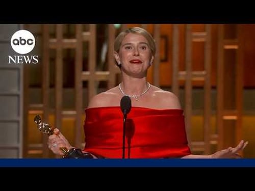 Oscars 2026: Jessie Buckley wins best actress for 'Hamnet'