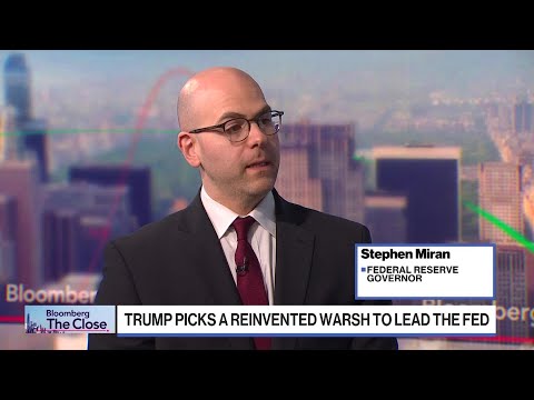 Fed’s Miran Sees Warsh as Persuasive, Respected New Chair