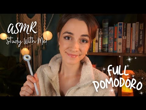 ASMR FULL Pomodoro Session with Timer & Breaks ✨Study With Me✨
