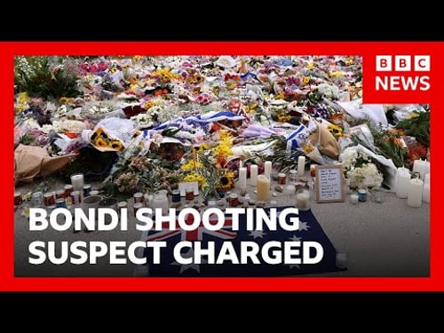 Bondi shooting suspect Naveed Akram charged with 15 counts of murder | BBC News
