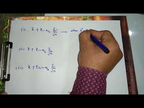 Interval Estimation of Population Mean (Hindi/Urdu)