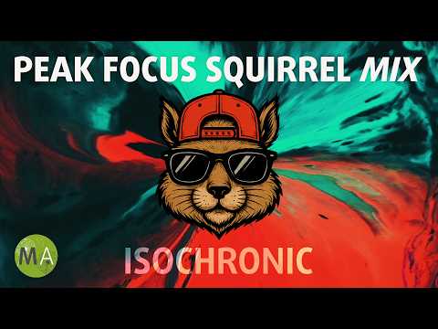 Peak Focus Minimal Techno Squirrel Mix with Beta Wave Isochronic Tones