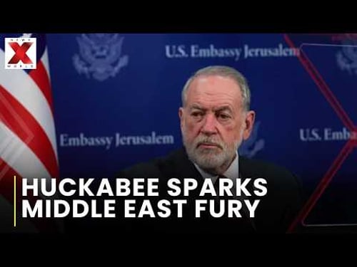 Mike Huckabee Sparks Arab Outrage With Israel Biblical Territory Comments | NewsX World