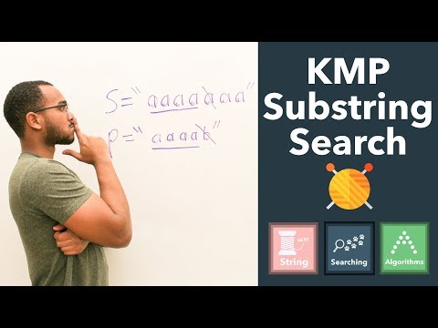 Knuth–Morris–Pratt (KMP) Pattern Matching Substring Search - First Occurrence Of Substring