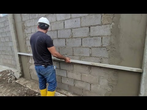 REVOQUE de paredes técnica diferente