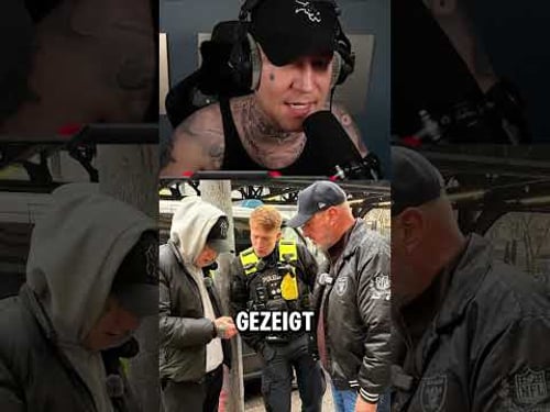 Polizist zeigt Monte seinen YouTube Account😎 #montanablack #shorts