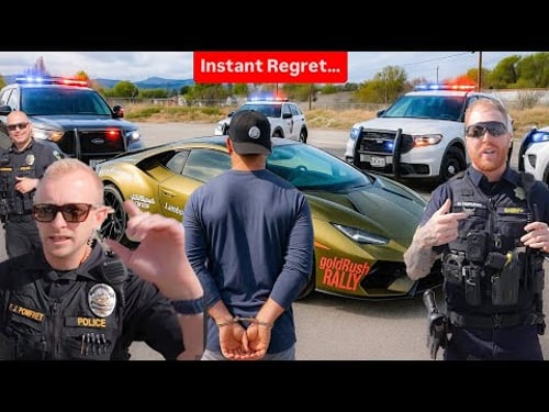 POLICE CHASE Lamborghini, How It Ends Shocked Us!