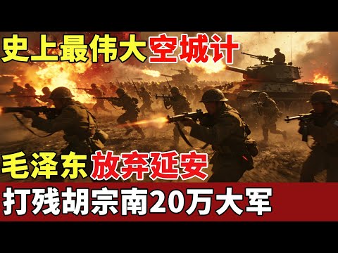 史上最伟大空城计,毛泽东放弃延安,仅靠一封电报,打残胡宗南20万大军,逆转中国格局【历史档案】