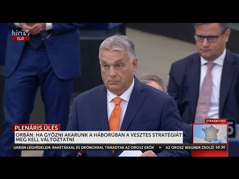 Orbán Viktor válasza a felé áradó gyűlöletcunamira az EP-ben - HÍR TV