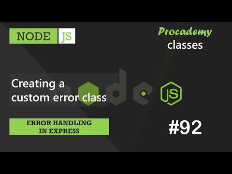 #92 Creating a Custom Error class | Error Handling in Express | A Complete NODE JS Course