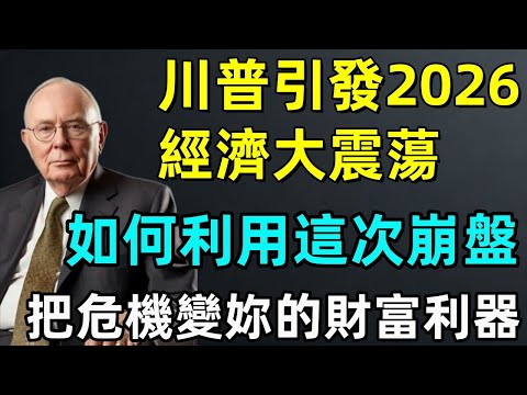 查理·芒格:川普引發2026經濟大震蕩?如何利用這次崩盤,把危機變妳的財富利器!#查理芒格 #巴菲特 #投资 #哲学 #川普