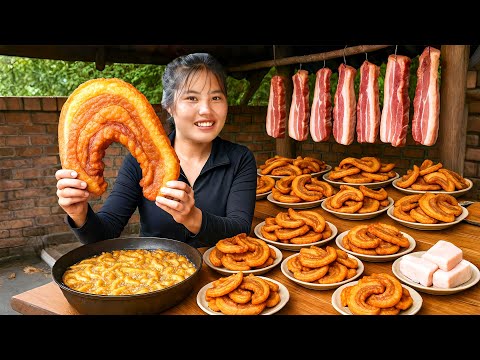Cooking oil making process: How to make lard from pork fat to sell at the market with my family