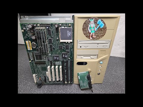 Pentium 133, Intel socket 7 motherboard, Sound Blaster onboard, Windows 95, Doom and DSJ