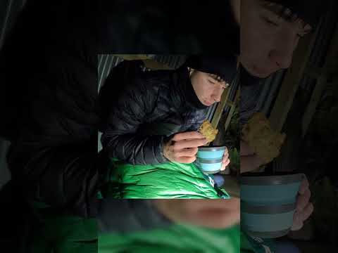 Cooking a Juicy Burger in a Rainstorm - Wilderness Camping