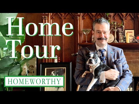 HOUSE TOUR | 27-Foot Ceilings, Gargoyles, and 60 Trees and Plants Inside this New York Apartment