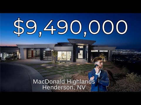 Inside a $9.5M New Contemporary Mansion in MacDonald Highlands | Luxury Las Vegas Home For Sale!