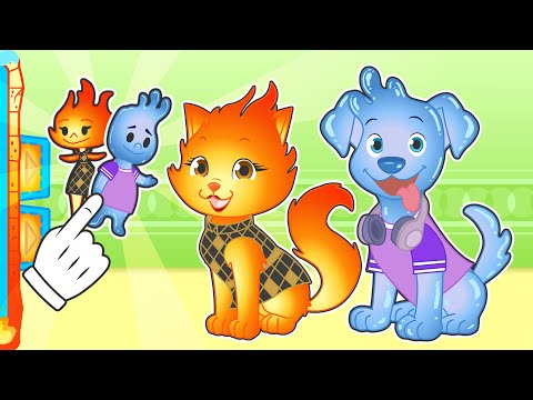 BABY PETS ๐ฅ๐ง Dress up as Ember and Wade from Elemental