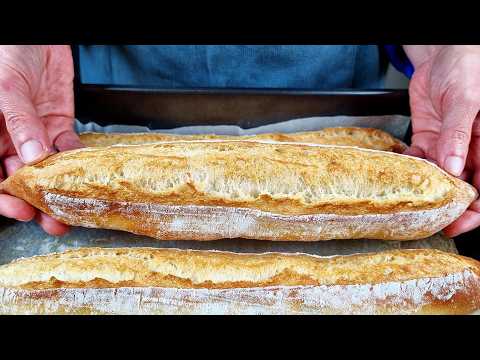 I don't buy bread anymore! The new perfect recipe for classic baguettes