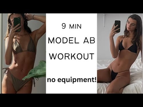 9 min model ab workout