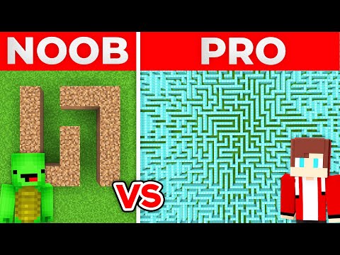 JJ And Mikey BUILT THE BIGGEST MAZE in Minecraft Maizen