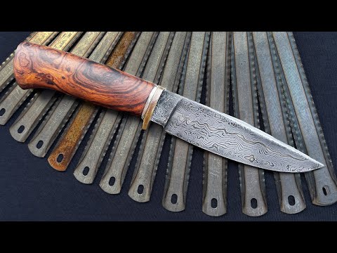 Forging Damascus Blade by Hand!