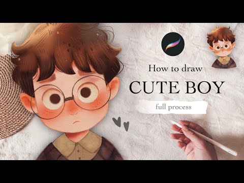 The Boy step-by-step Procreate