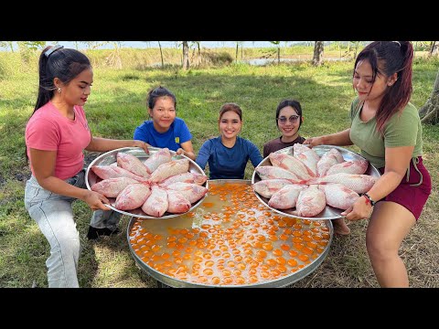 Cooking red fish with fresh egg recipe in my countryside recipe - Amazing cooking