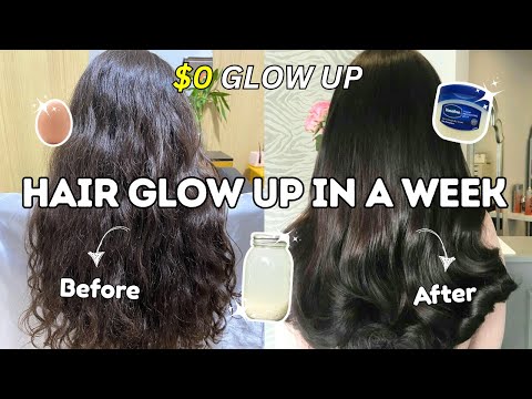Hair Glow Up in a Week with Zero Dollars!
