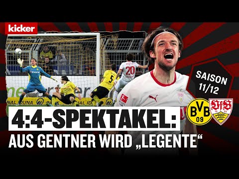 Gentner wird zur "Legente": Stuttgarts spektakuläres 4:4 in Dortmund | BVB - VfB 4:4 (2012)