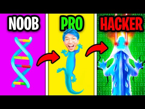 NOOB vs PRO vs HACKER In HYPER EVOLUTION!? (ALL LEVELS!)