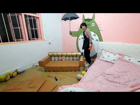 Genius woman: 40-year-old single woman and her dog restored an abandoned wooden house