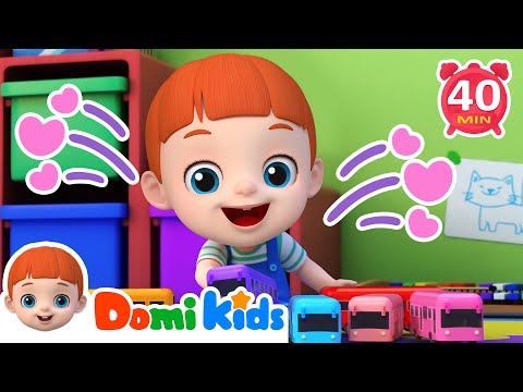 十輛小巴士 + 更多兒歌🎵 | 人氣兒歌 🚌 | 連續播放 | 人氣兒歌 | TOP兒歌 | 寶貝多米