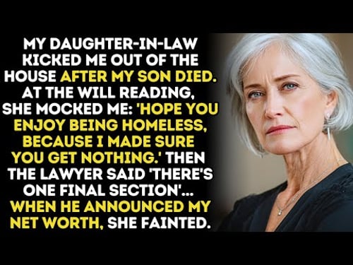 My Daughter-In-Law Kicked Me Out Of The House After My Son Died, But At The Will Reading...