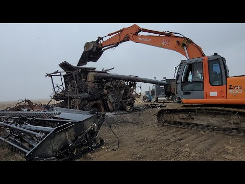 Burnt Combine Cleanup 😁