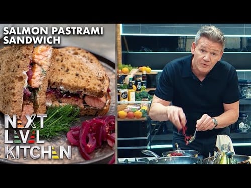 Gordon Ramsay Makes A Pastrami Sandwich...with Salmon ?!??! | Next Level Kitchen