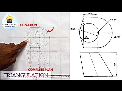 How to Develope a Transition Pieces by TRIANGULATION METHOD, 'Offset Square To Round'
