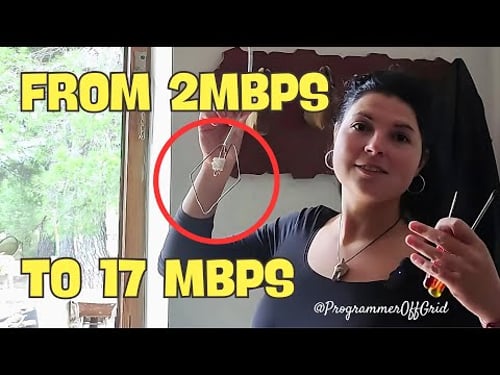 Mobile signal booster homemade DIY works without electricity