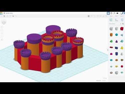 Another Castle Toy - Part 2, TinkerCAD Timelapse