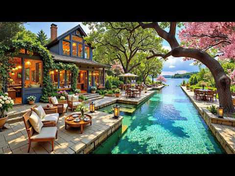 Peaceful Balcony Jazz | Peaceful Morning In Balcony By The Sea With Tranquil Jazz for Study & Work