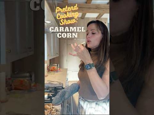 Pretend Cooking Show: Caramel Corn